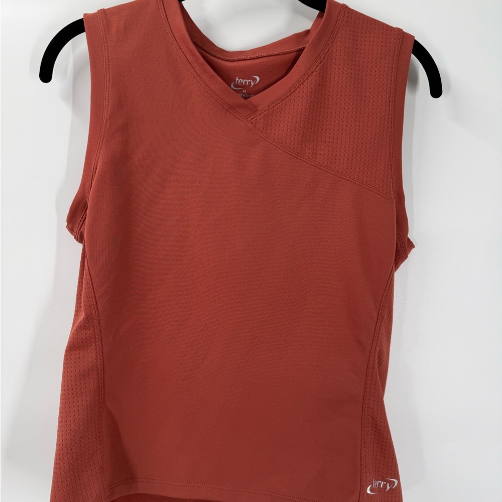 Terry Cycling Sleeveless Performance Tank / Jersey – Women’s Medium – Rust